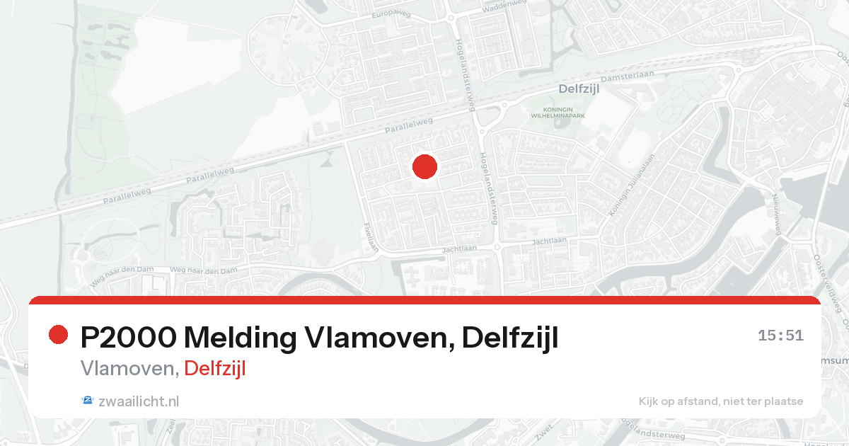 P2000 Melding Vlamoven, Delfzijl — 20 aug 2026