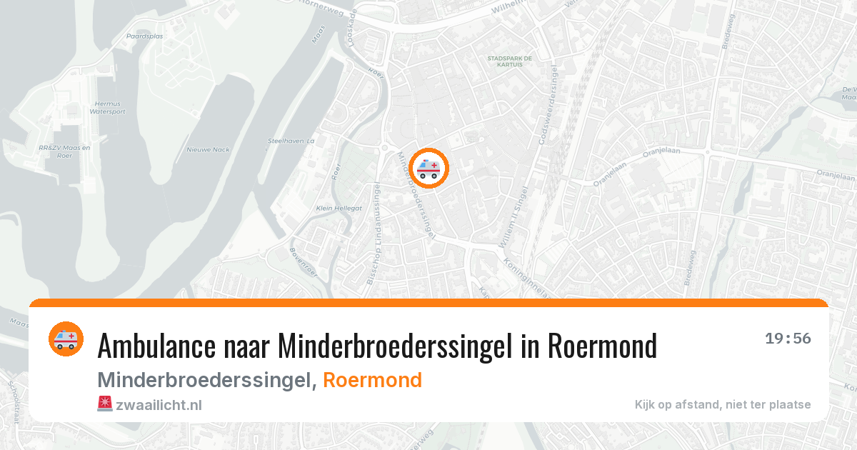 Ambulance naar Minderbroederssingel in Roermond — 9 jun 2026