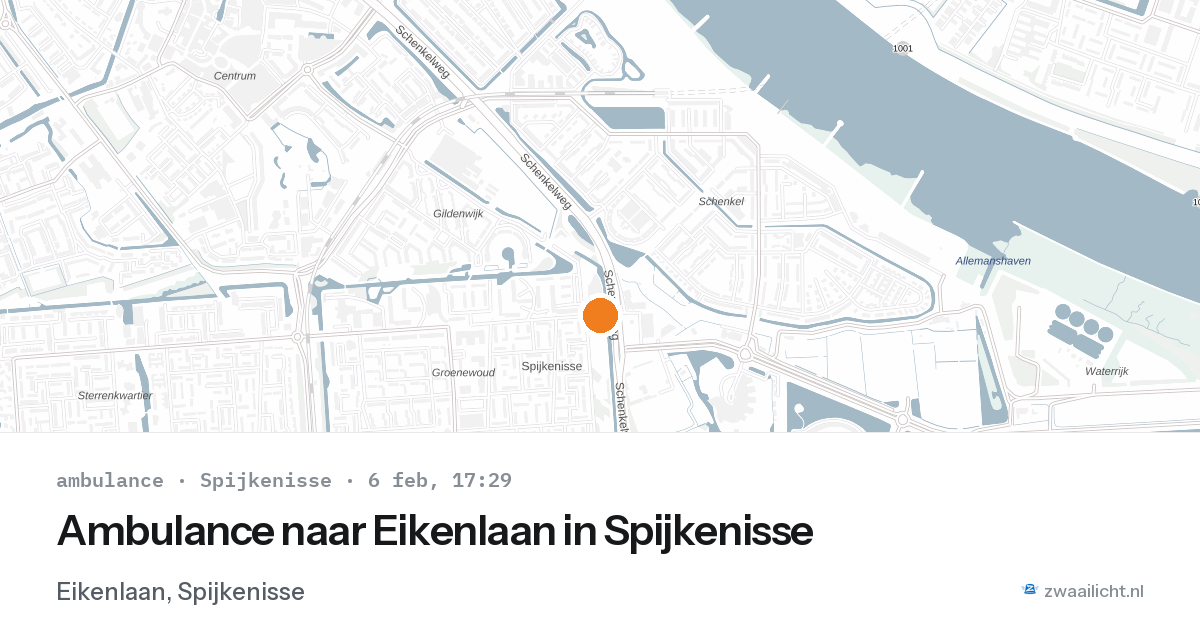 Ambulance naar Eikenlaan in Spijkenisse — 6 feb 2026