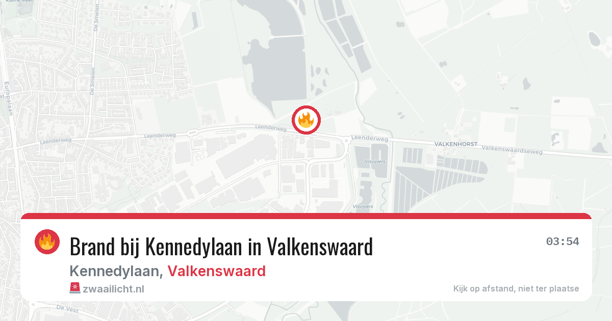Brand bij Kennedylaan in Valkenswaard — 28 jun 2026