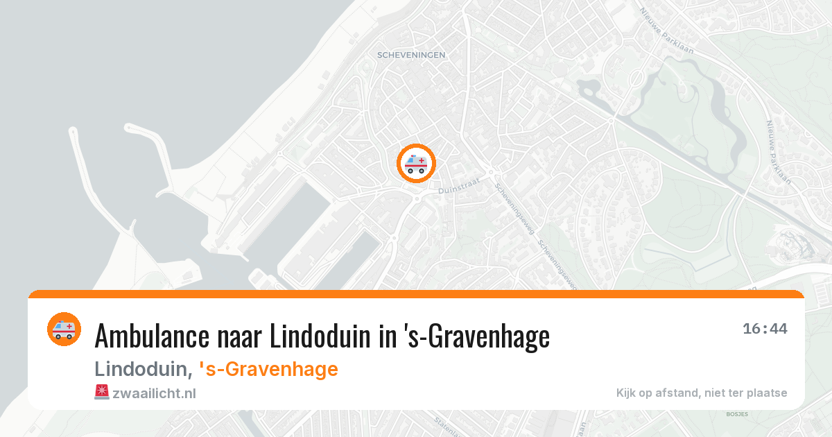 Ambulance naar Lindoduin in 's-Gravenhage — 25 mei 2026