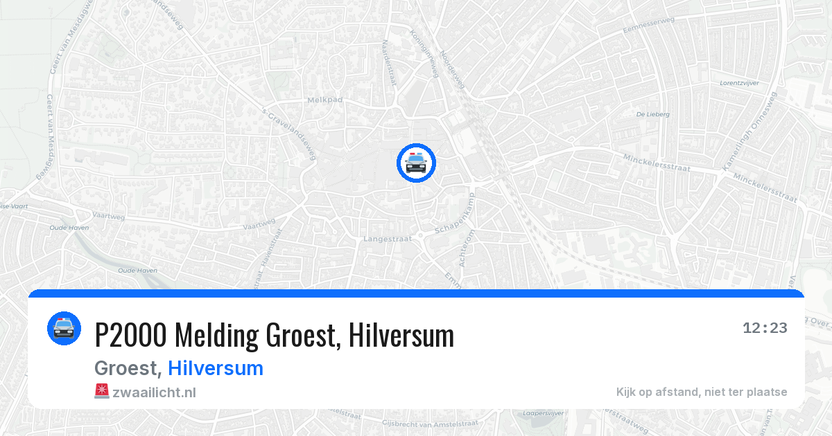 P2000 Melding Groest, Hilversum — 27 jun 2026
