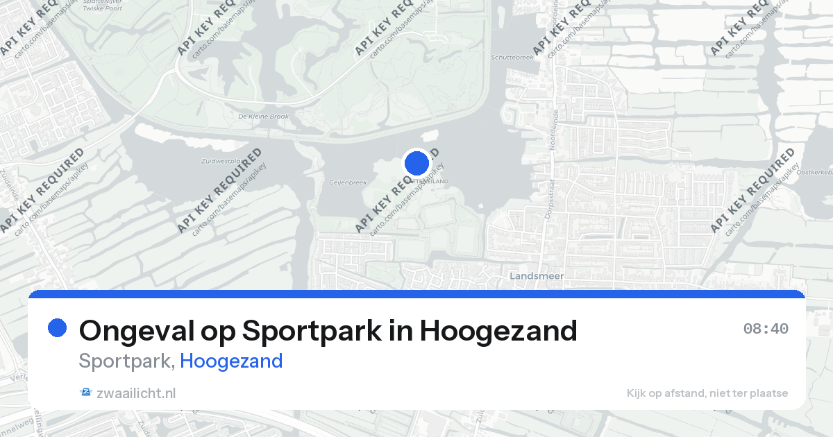 Ongeval op Sportpark in Hoogezand — 25 aug 2026