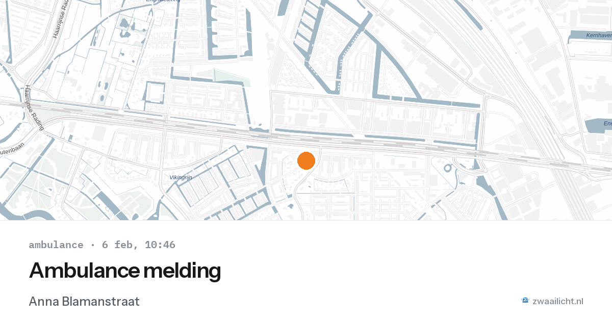 Ambulance melding — 6 feb 2026