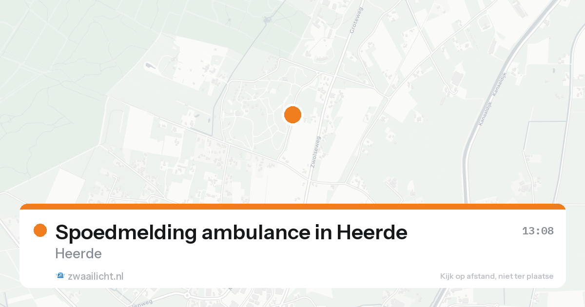 Spoedmelding ambulance in Heerde — 16 aug 2026