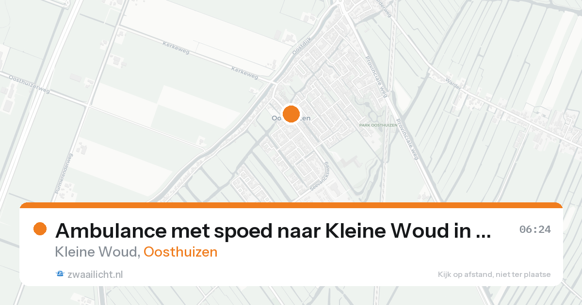 Ambulance met spoed naar Kleine Woud in Oosthuizen — 6 jun 2026