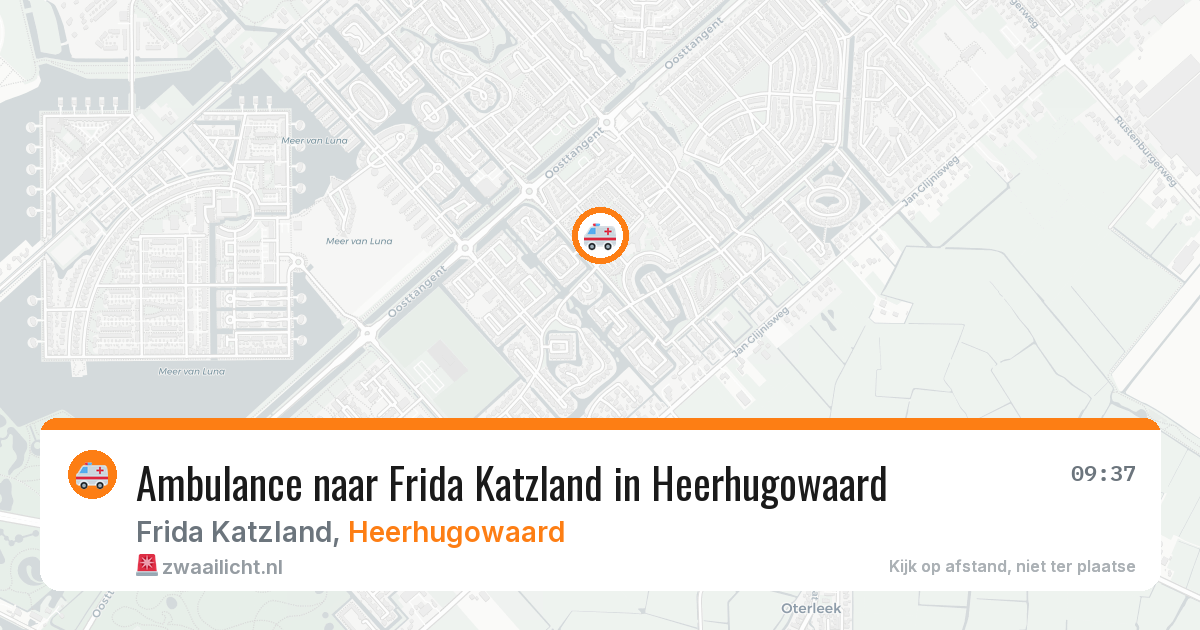 Ambulance naar Frida Katzland in Heerhugowaard — 17 jul 2026