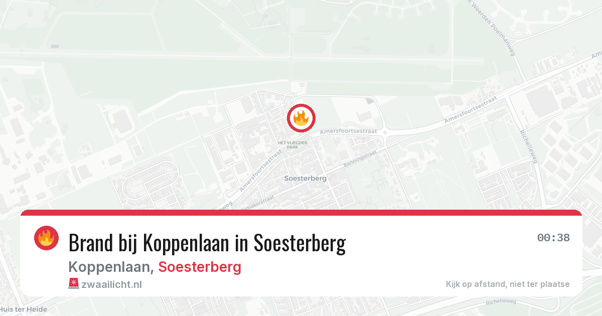 Brand bij Koppenlaan in Soesterberg — 19 jun 2026
