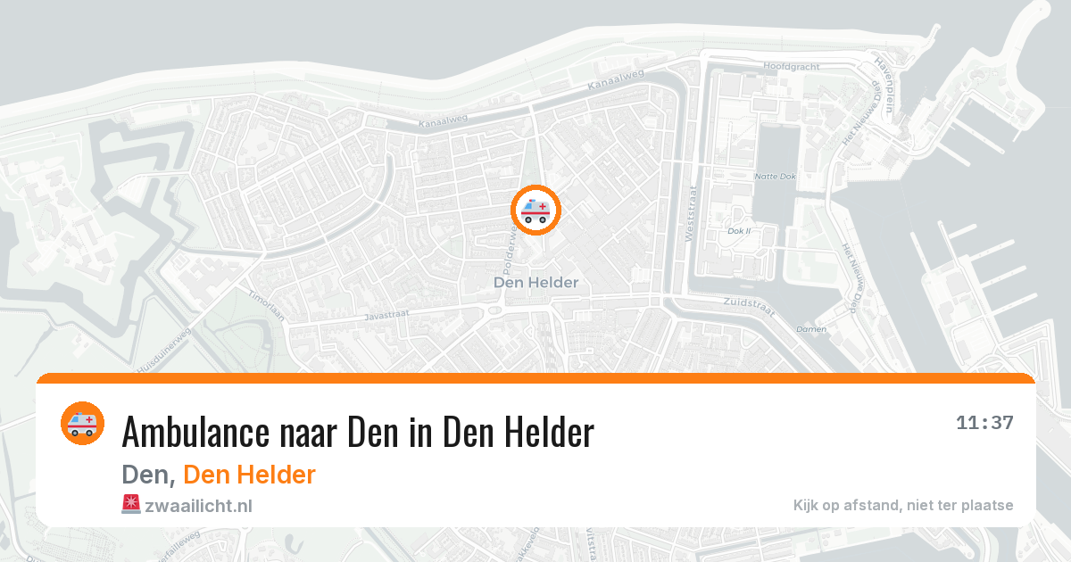 Ambulance naar Den in Den Helder — 5 apr 2026
