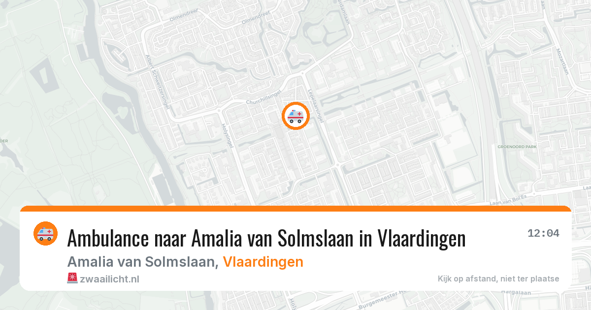 Ambulance naar Amalia van Solmslaan in Vlaardingen — 27 jun 2026