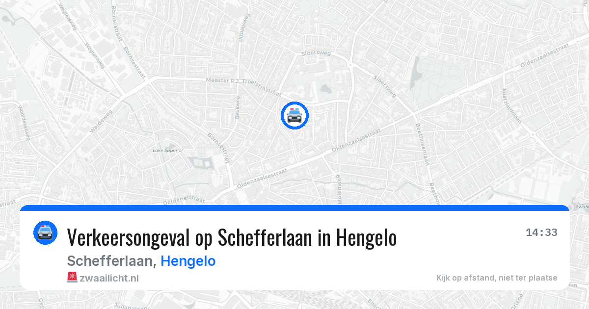Verkeersongeval op Schefferlaan in Hengelo — 4 mrt 2026
