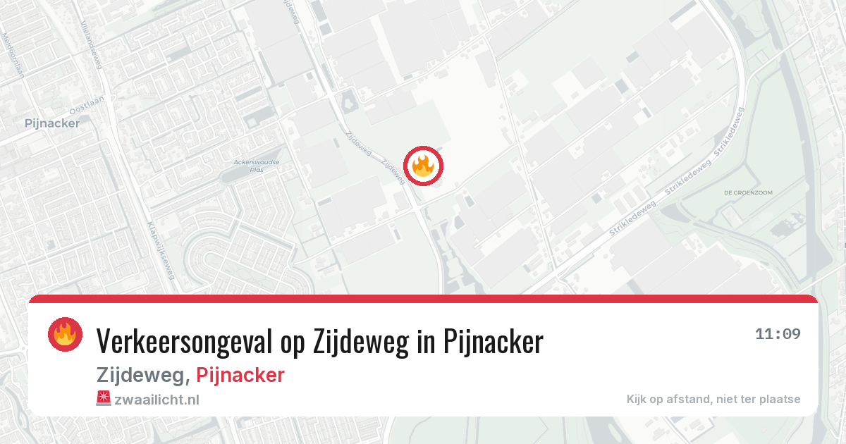 Verkeersongeval op Zijdeweg in Pijnacker — 13 mei 2026