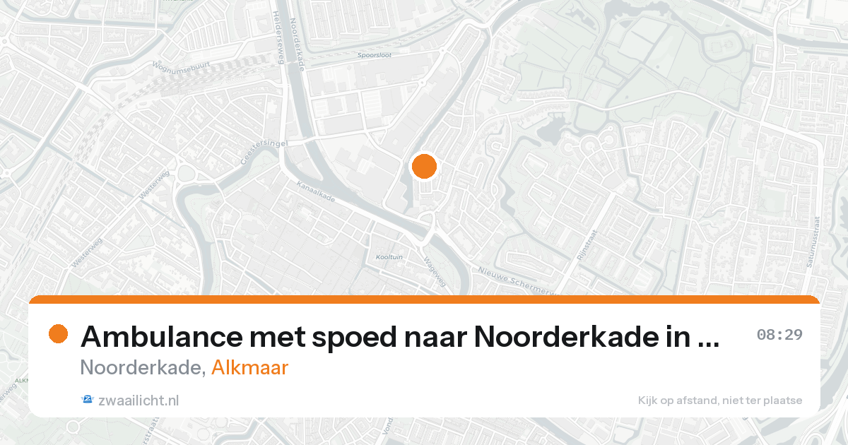 Ambulance met spoed naar Noorderkade in Alkmaar — 8 feb 2026