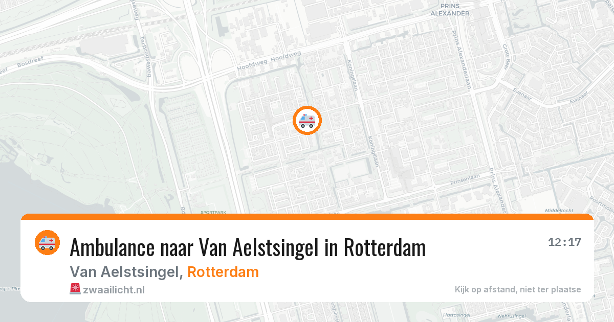 Ambulance naar Van Aelstsingel in Rotterdam — 6 mei 2026
