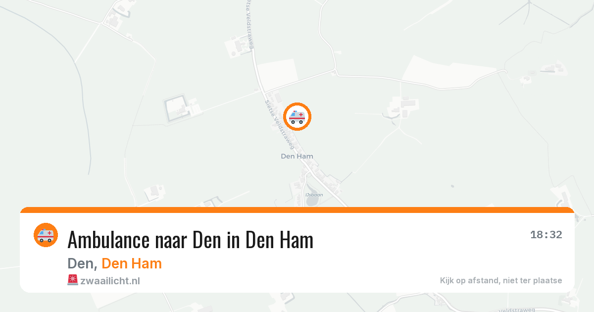 Ambulance naar Den in Den Ham — 20 feb 2026