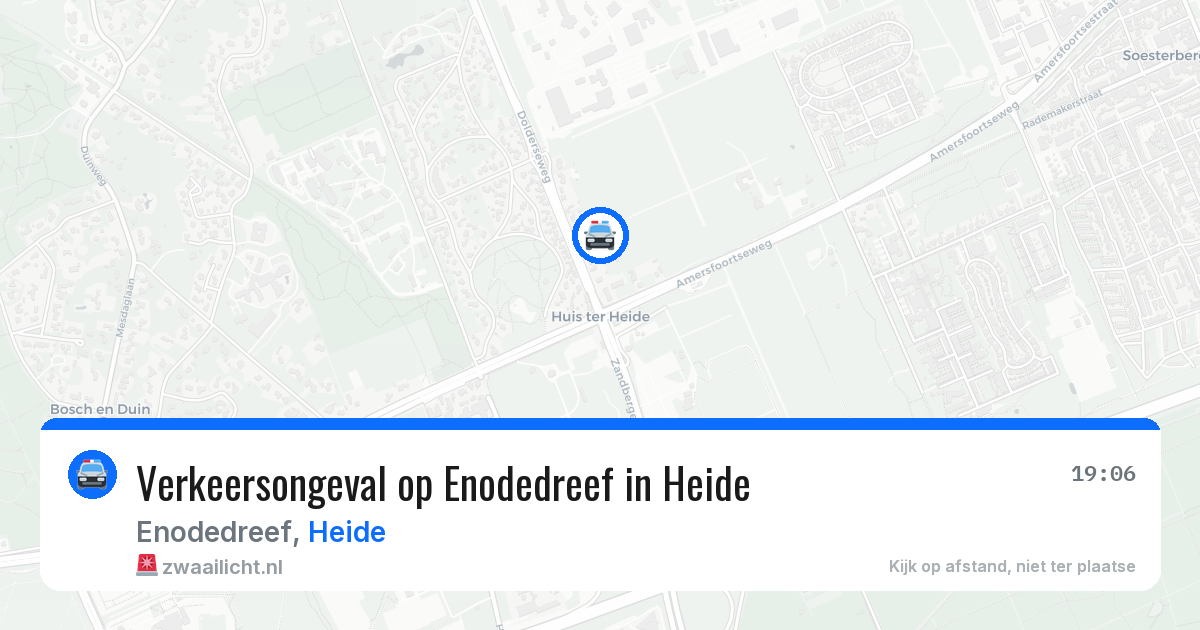 Verkeersongeval op Enodedreef in Heide — 20 mei 2026