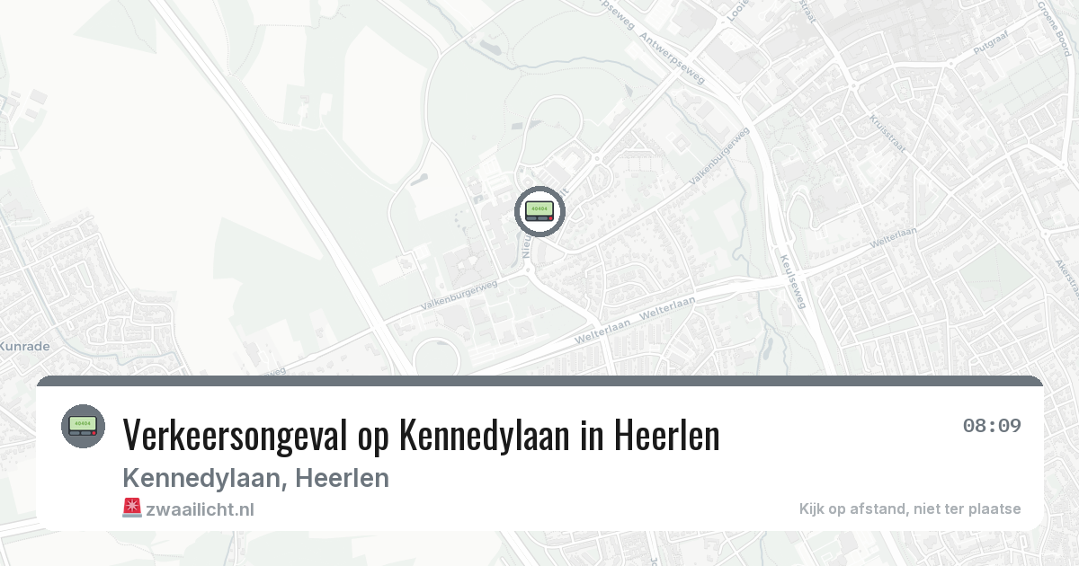 Verkeersongeval op Kennedylaan in Heerlen — 5 mei 2026