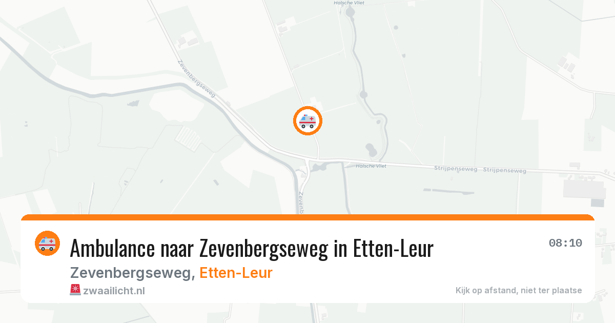 Ambulance naar Zevenbergseweg in Etten-Leur — 5 mei 2026