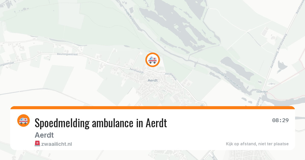 Spoedmelding ambulance in Aerdt — 21 jun 2026