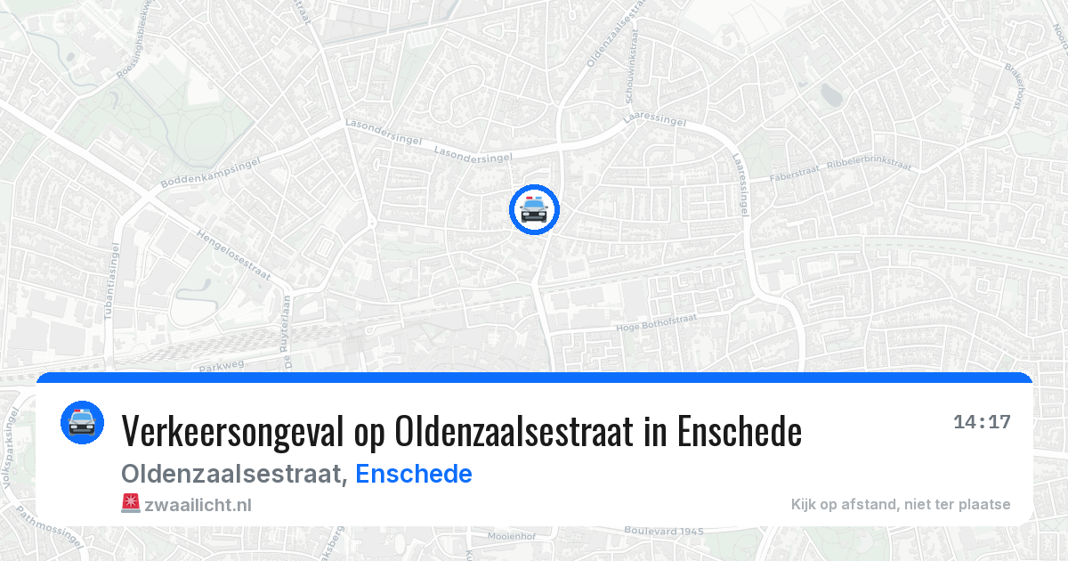 Verkeersongeval op Oldenzaalsestraat in Enschede — 20 jan 2026