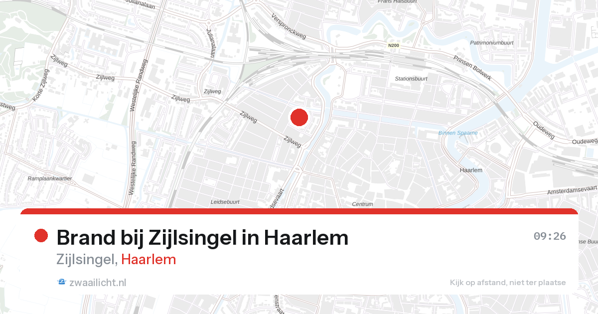 Brand bij Zijlsingel in Haarlem — 28 aug 2026