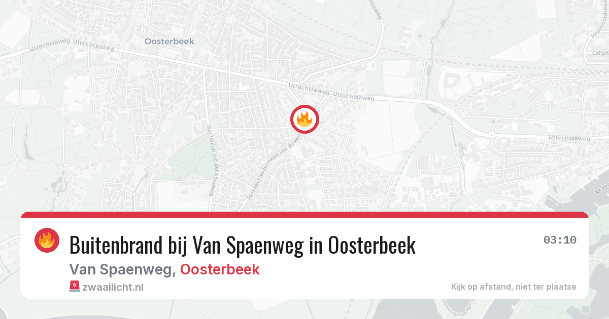 Buitenbrand bij Van Spaenweg in Oosterbeek — 21 apr 2026