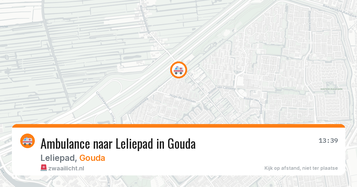 Ambulance naar Leliepad in Gouda — 7 aug 2026