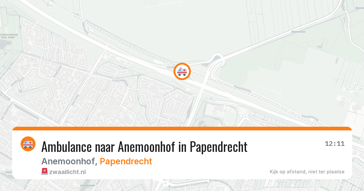 Ambulance naar Anemoonhof in Papendrecht — 4 apr 2026