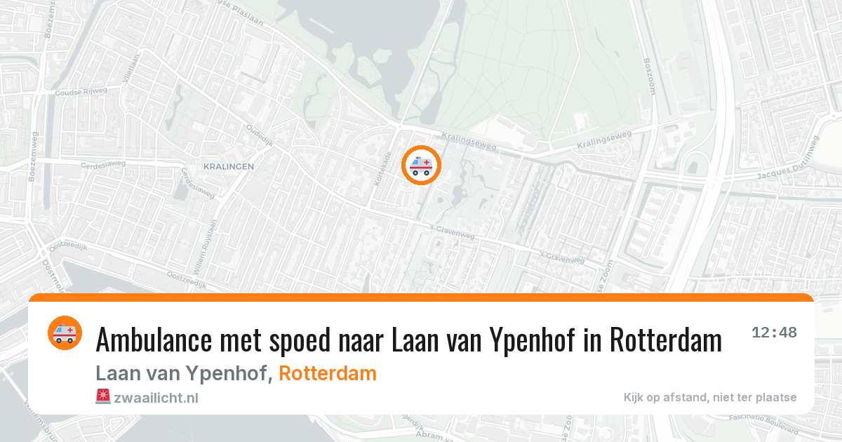 Ambulance met spoed naar Laan van Ypenhof in Rotterdam — 3 aug 2026