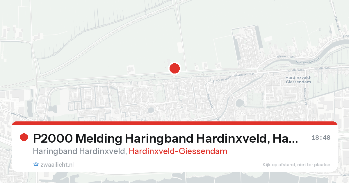 P2000 Melding Haringband Hardinxveld, Hardinxveld-Giessendam — 31 jan 2026