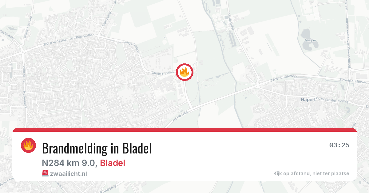 Brandmelding in Bladel — 28 jun 2026