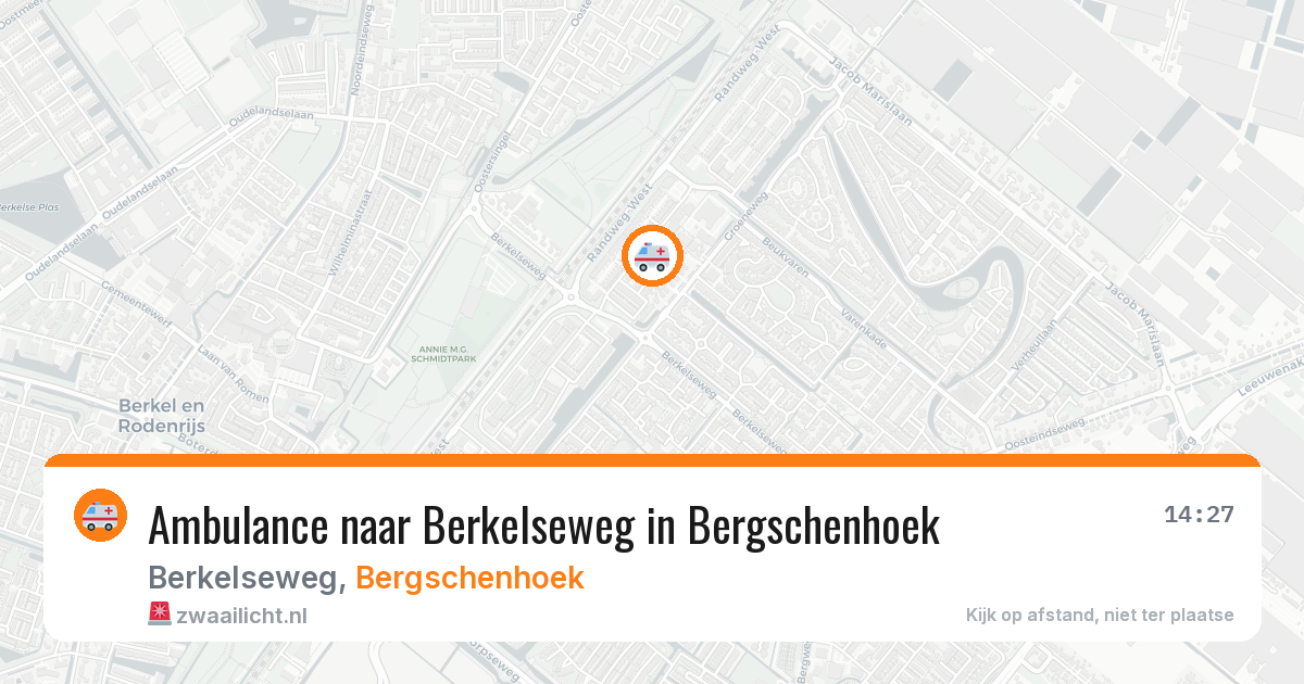 Ambulance naar Berkelseweg in Bergschenhoek — 26 jun 2026