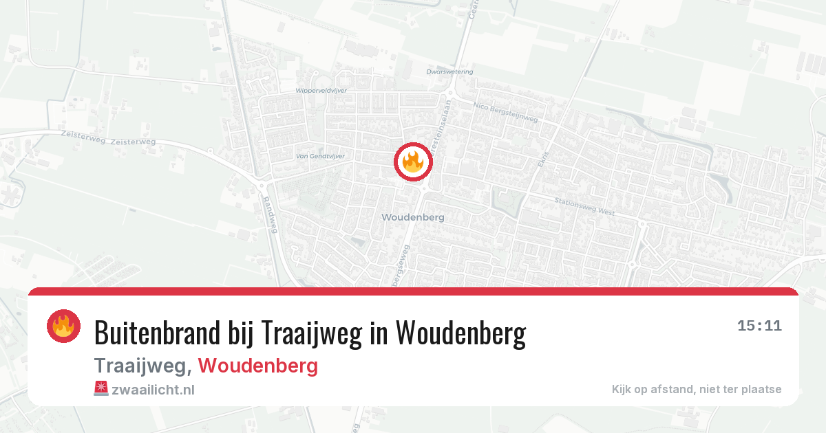 Buitenbrand bij Traaijweg in Woudenberg — 25 mei 2026