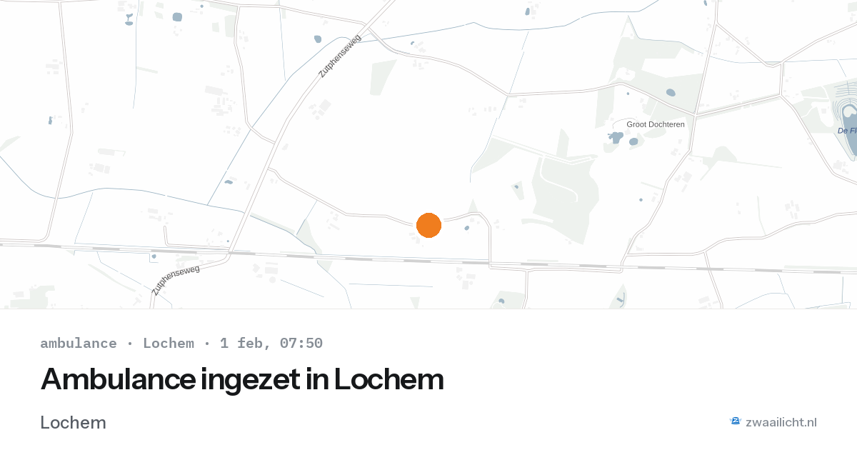 Ambulance ingezet in Lochem — 1 feb 2026