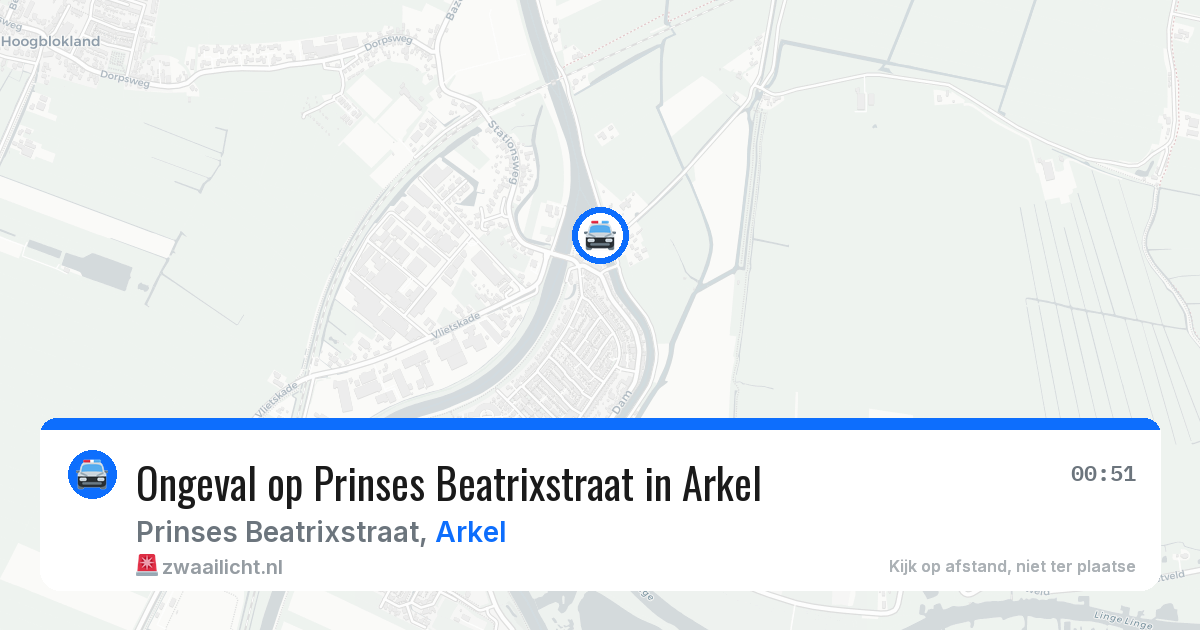 Ongeval op Prinses Beatrixstraat in Arkel — 20 jun 2026