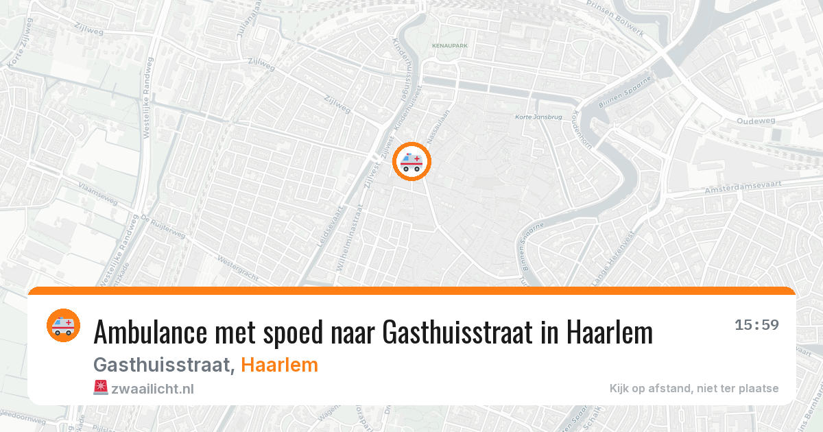 Ambulance met spoed naar Gasthuisstraat in Haarlem — 26 jan 2026