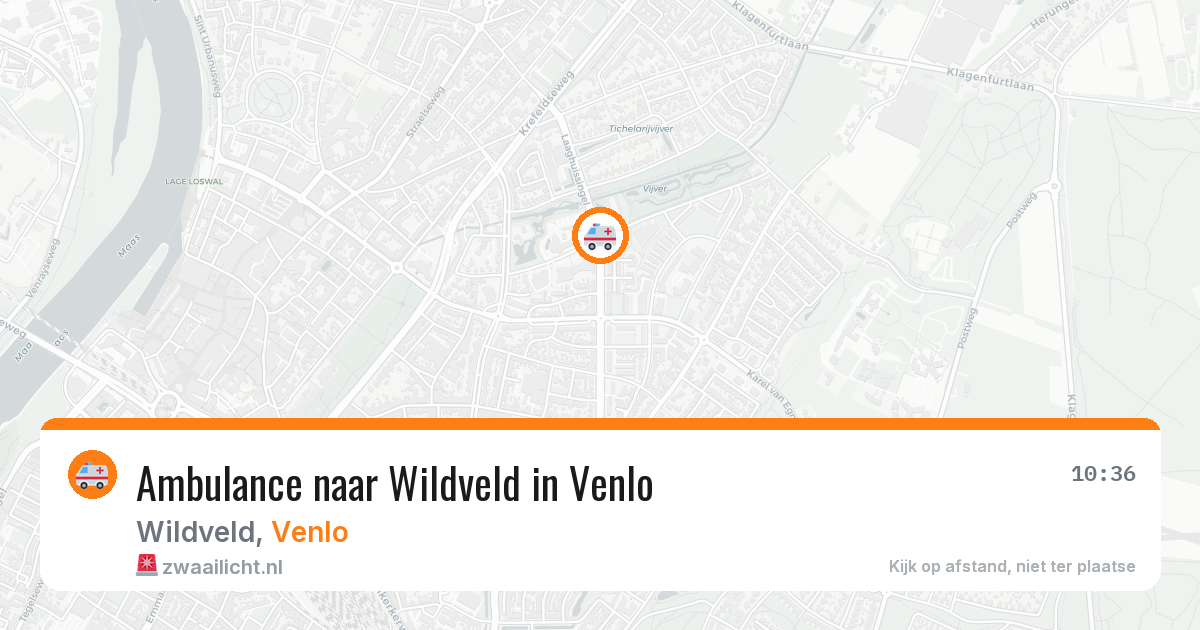 Ambulance naar Wildveld in Venlo — 1 aug 2026