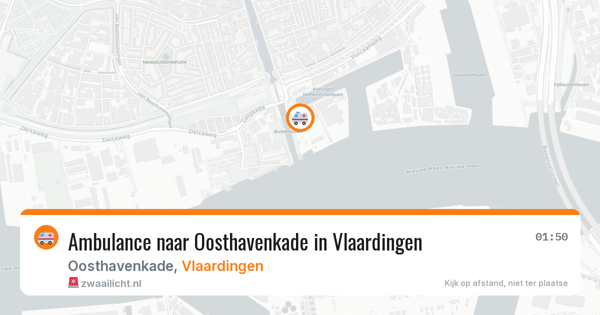 Ambulance naar Oosthavenkade in Vlaardingen — 1 aug 2026