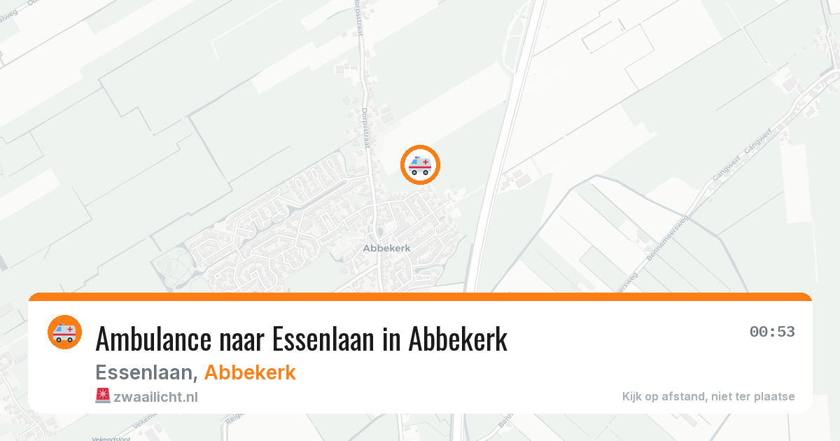 Ambulance naar Essenlaan in Abbekerk — 27 jul 2026