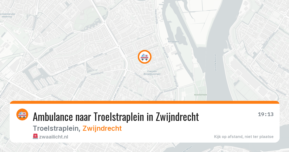 Ambulance naar Troelstraplein in Zwijndrecht — 8 feb 2026