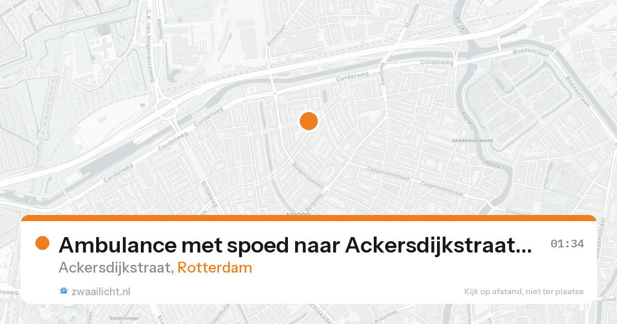 Ambulance met spoed naar Ackersdijkstraat in Rotterdam — 26 mei 2026
