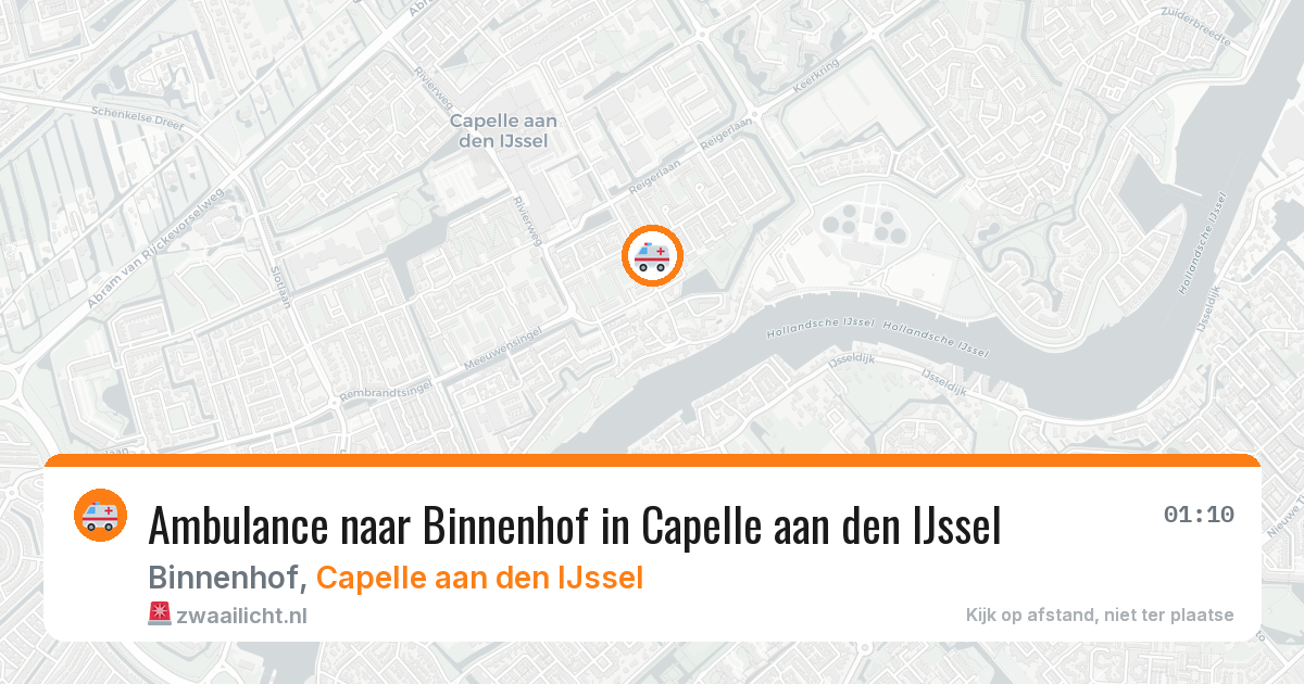Ambulance naar Binnenhof in Capelle aan den IJssel — 1 jun 2026