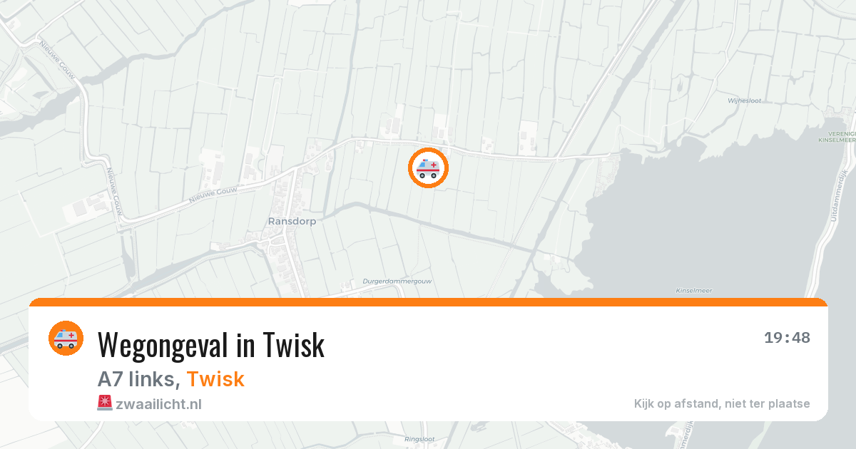 Wegongeval in Twisk — 27 jan 2026