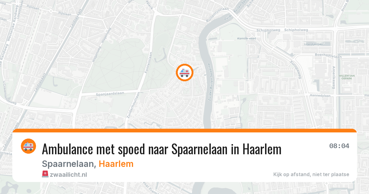 Ambulance met spoed naar Spaarnelaan in Haarlem — 26 jun 2026