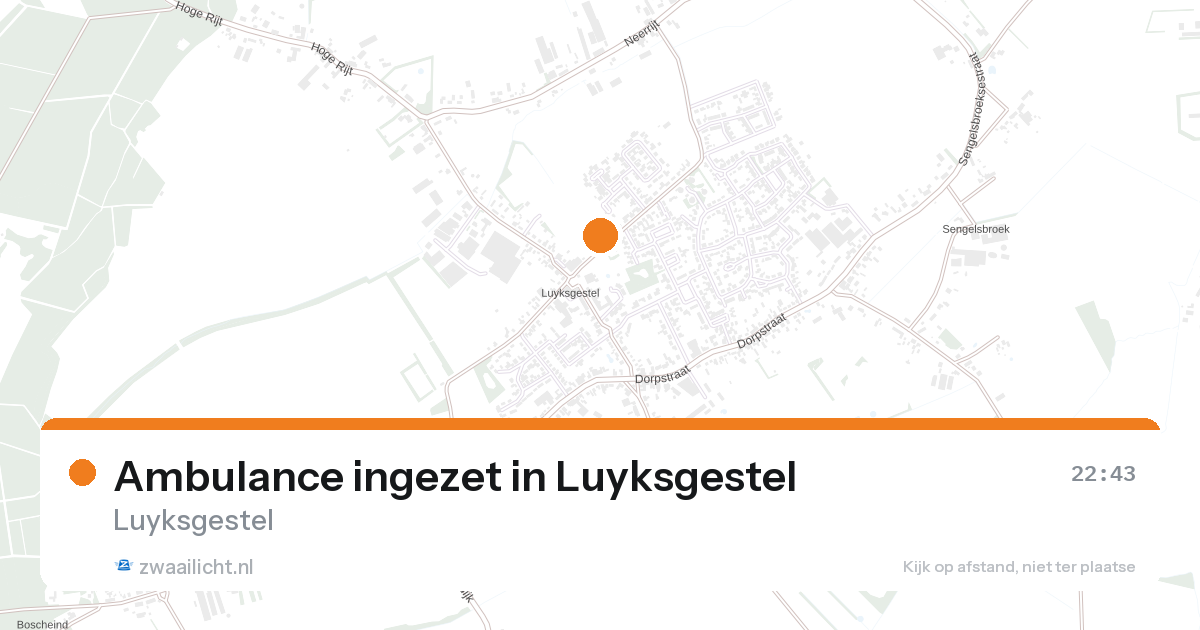 Ambulance ingezet in Luyksgestel — 31 jan 2026