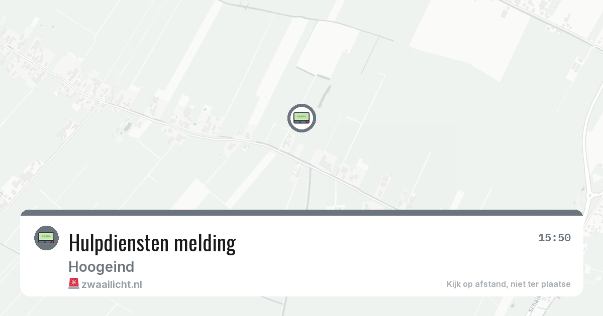 Hulpdiensten melding — 11 feb 2026