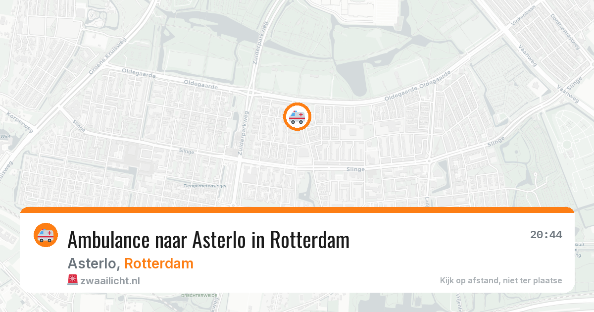 Ambulance naar Asterlo in Rotterdam — 13 jul 2026