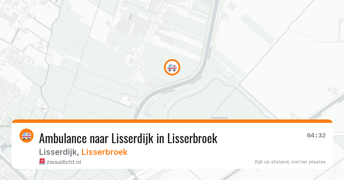 Ambulance naar Lisserdijk in Lisserbroek — 21 jul 2026