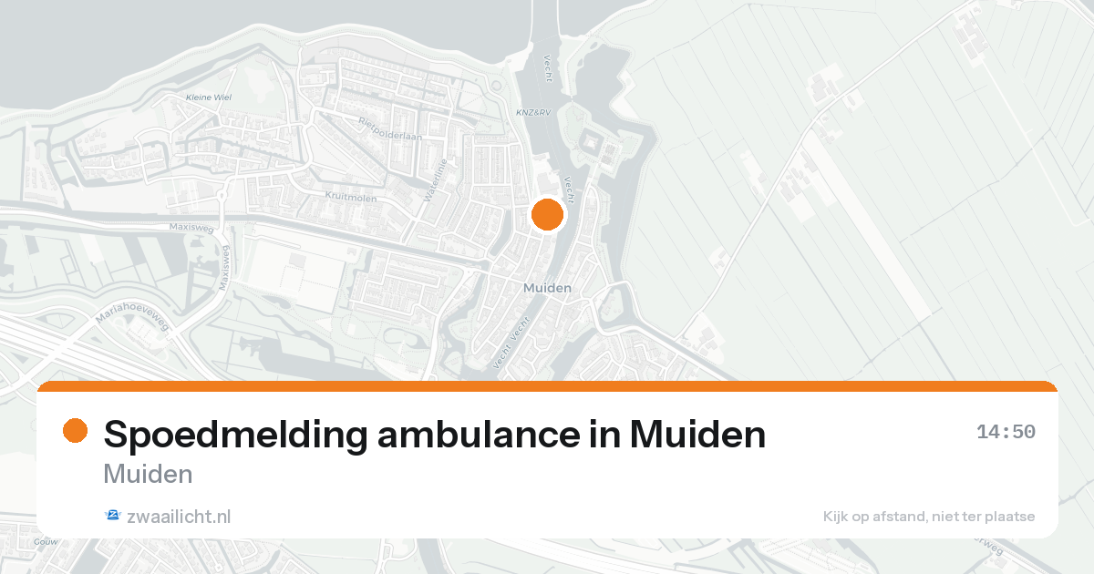 Spoedmelding ambulance in Muiden — 7 feb 2026