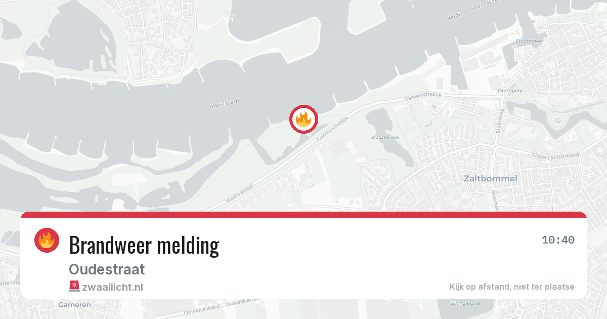 Brandweer melding — 27 jun 2026